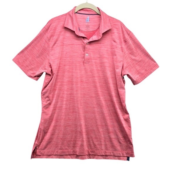 johnnie-O Other - Johnnie-O Polo Shirt Mens Medium Azalea Pink Huron Featherweight Preppy Golf